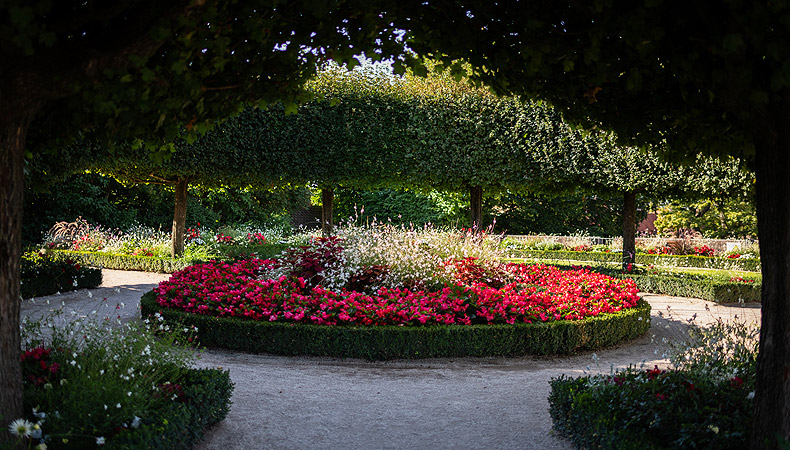 Blumenrondell auf der Tiergärtnerbastion