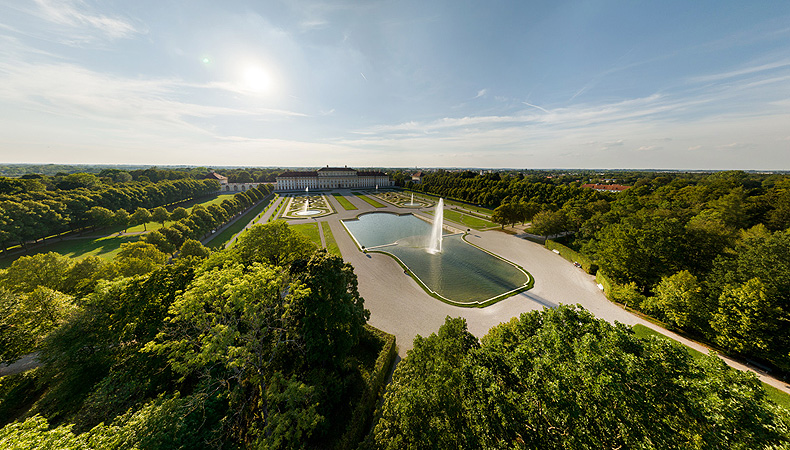 Schleißheim Court Garden, aerial picture