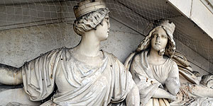 Bild: Detail "Giebelfiguren", Ruhmeshalle München