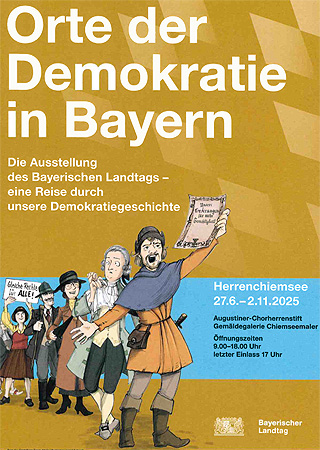 Link zur Website der Wanderausstellung "Orte der Demokratie in Bayern"