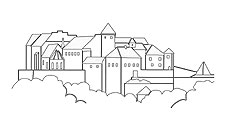 externer Link zur Malvorlage "Burg zu Burghausen" (PDF)